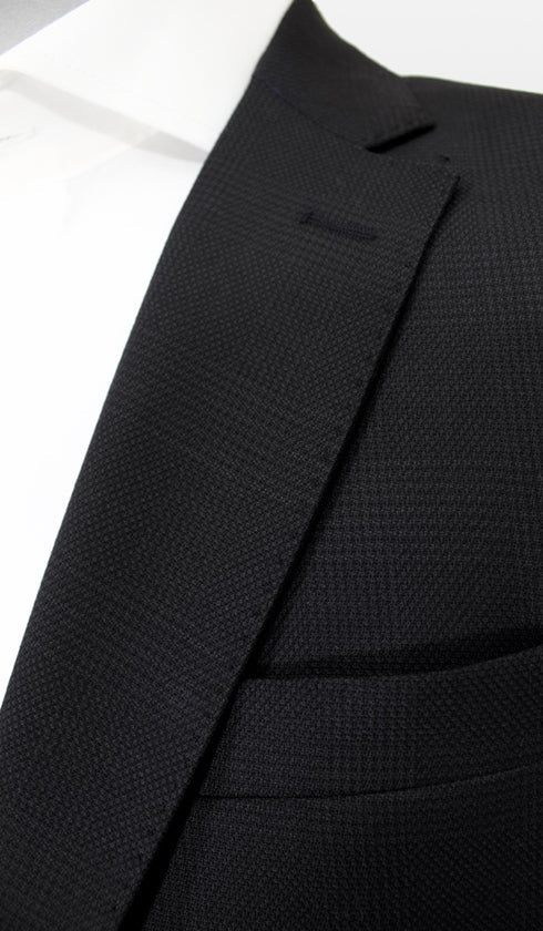 Paletó Sem Forro Xadrez Slim Brooksgold Preto