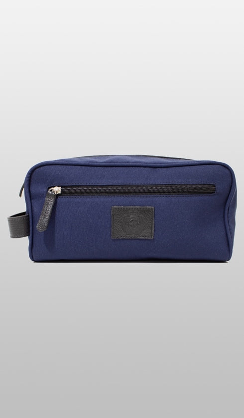 Necessaire Pendurar Lona/Nylon 2 Ziperes Marinho