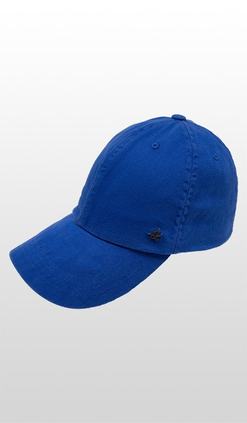 Boné De Sarja Com Pato E Fivela Em Metal Azul Royal